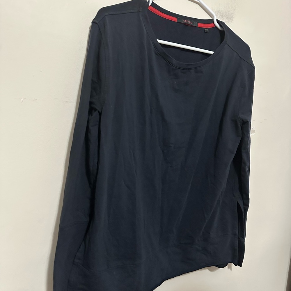 Greyson Women's Navy Long Sleeve Pima Cotton Blend Performance Top Size Small - Picture 9 of 15